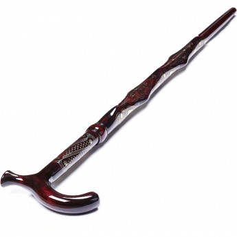 Трость с клинком КИЗЛЯР, рукоять классическая, унцукульская инкрустация металлом Трость с клинком КИЗЛЯР, рукоять классическая, унцукульская инкрустация металлом